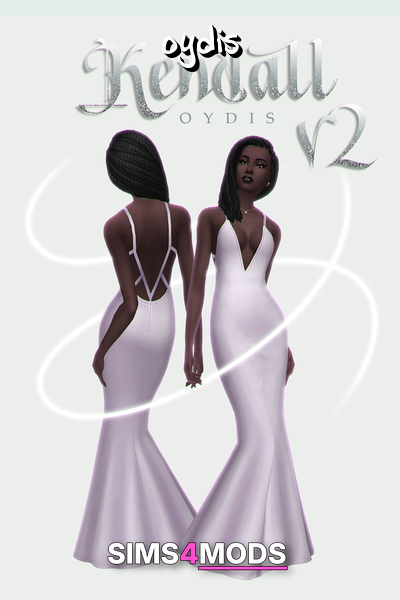 Kendall Dress - Fitted, plunging, mermaid gown