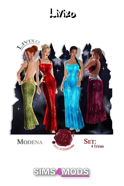 Livixo Modena Gowns - Luxurious, shimmering, event gowns.