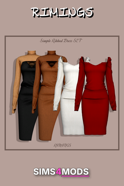 Simple Dress Set - Sophisticated, elegant, party wear