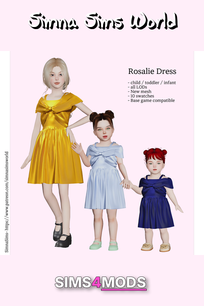 Rosalie Dress (toddler/infant) - Sweet, chic, toddler/infant dress