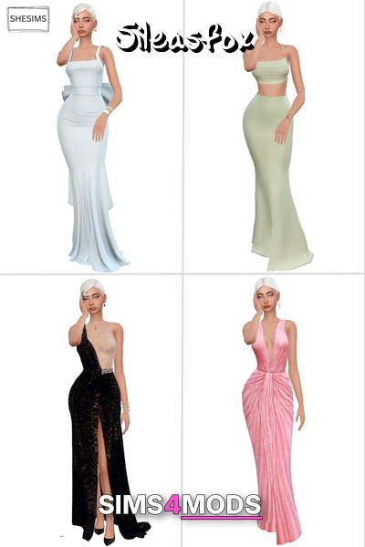 She Sims Gowns Lookbook - Stunning gowns for any occasion