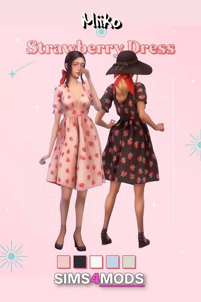 Strawberry Dress - Breezy, dotted, summer dress
